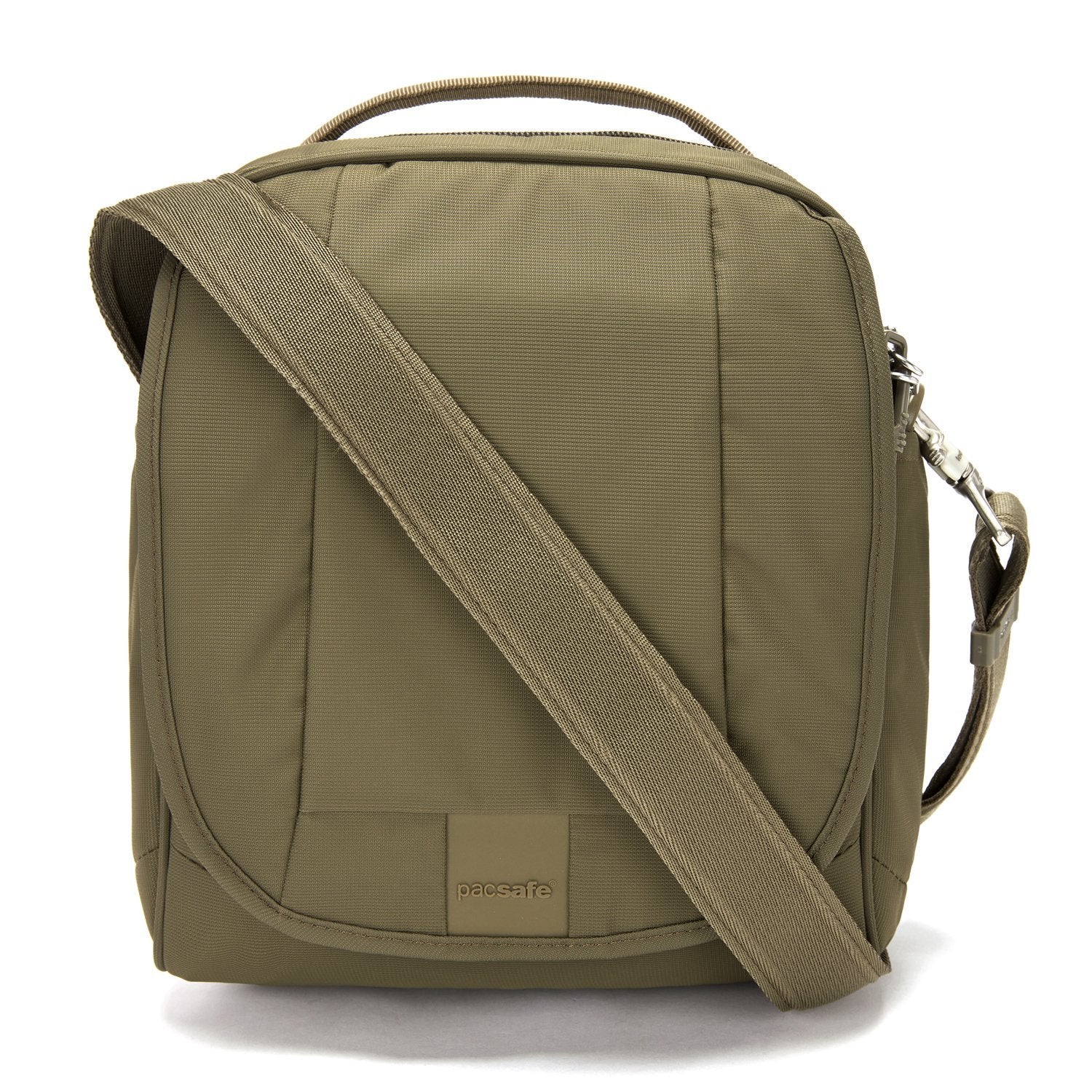 Metrosafe LS200 Anti-Theft Medium Crossbody Bag, Earth Khaki