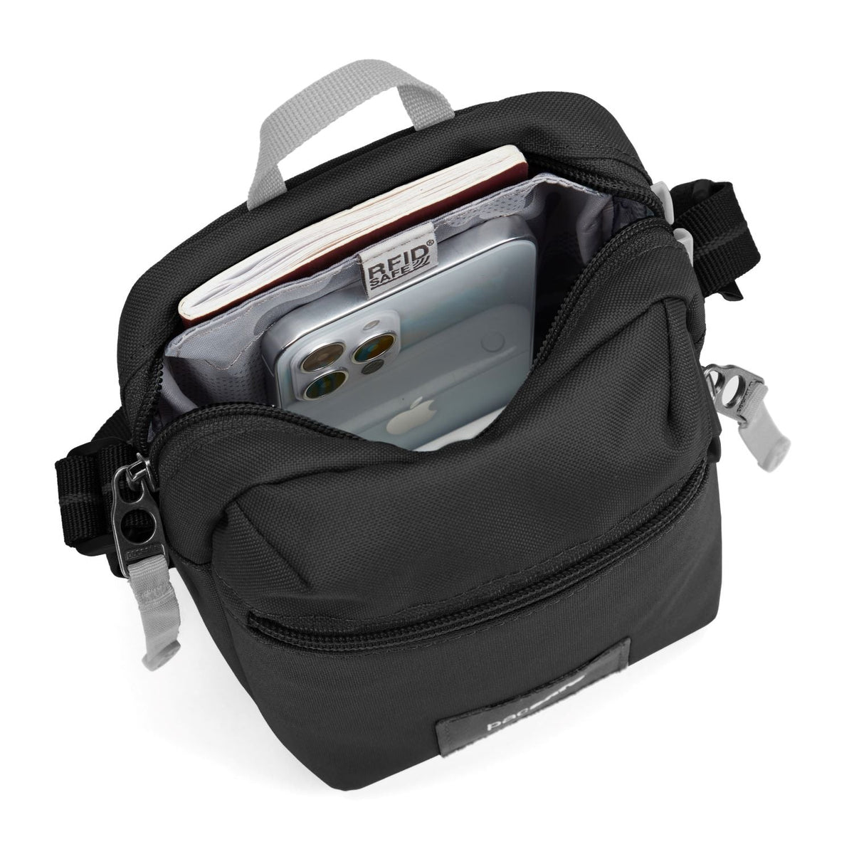 Pacsafe® GO Anti-Theft Micro Crossbody, Jet Black