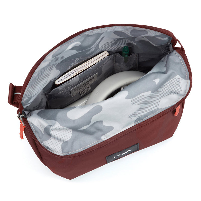 Pacsafe® GO Anti Theft Saddle Crossbody, Garnet Red