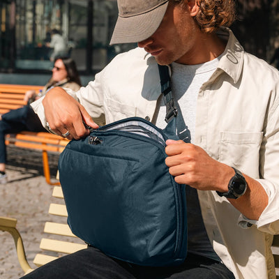 Pacsafe X 16" commuter backpack (lifestyle)