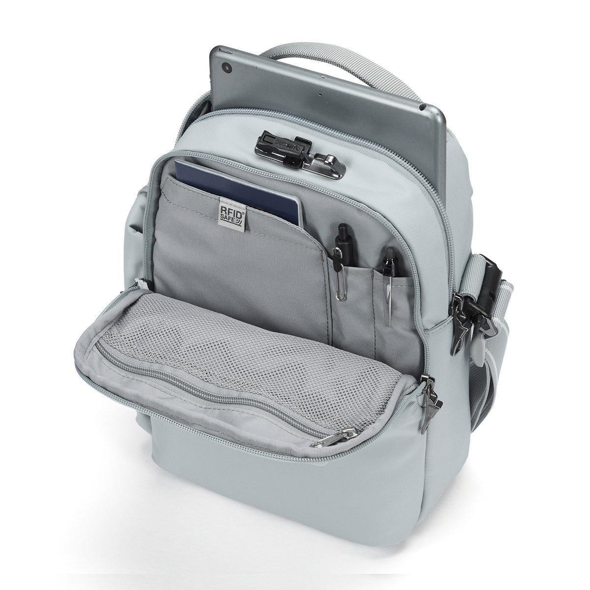 Pacsafe® V Anti-Theft Tour Crossbody, Digital Gray