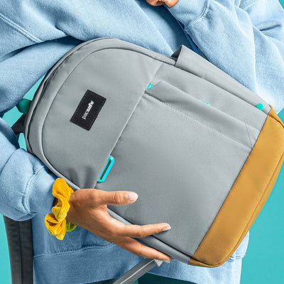 Pacsafe® GO 15L anti-theft backpack (lifestyle)