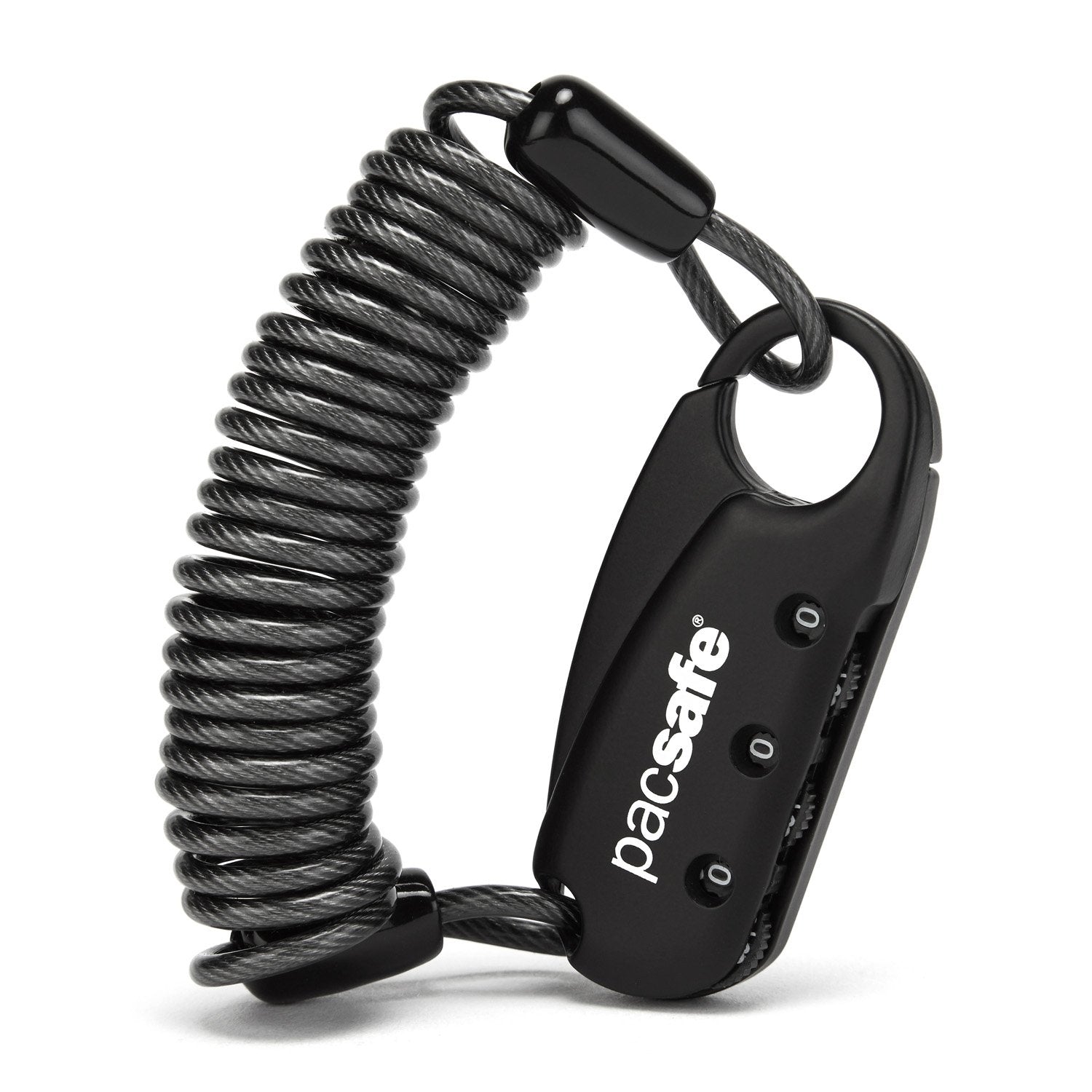 3-Dial Clip Cable Lock, Black