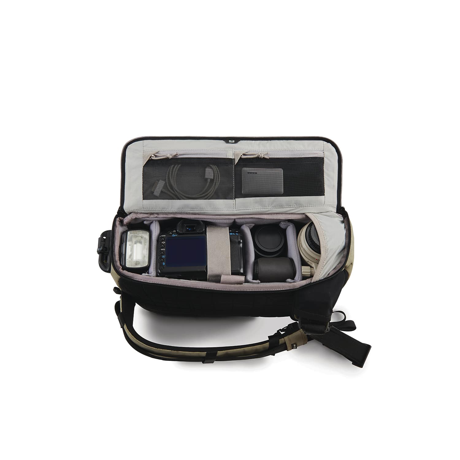Camsafe Z14 Anti-Theft Camera And Tablet Cross Body Pack, Slate Green