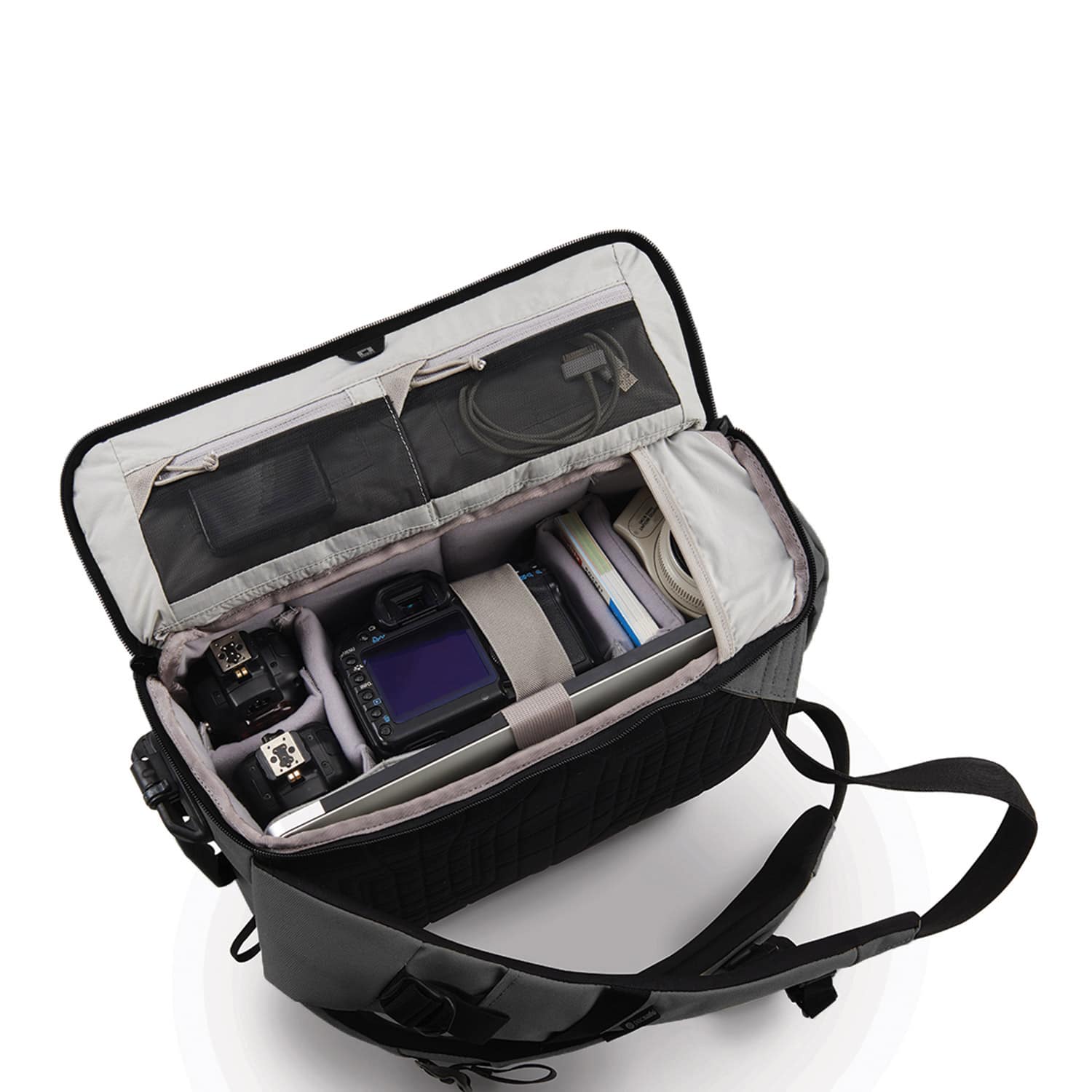 Camsafe Z16 Anti-Theft Camera And 13" Laptop Backpack, Charcoal