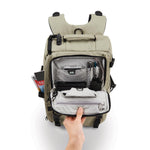Camsafe Z16 Anti-Theft Camera And 13" Laptop Backpack, Slate Green