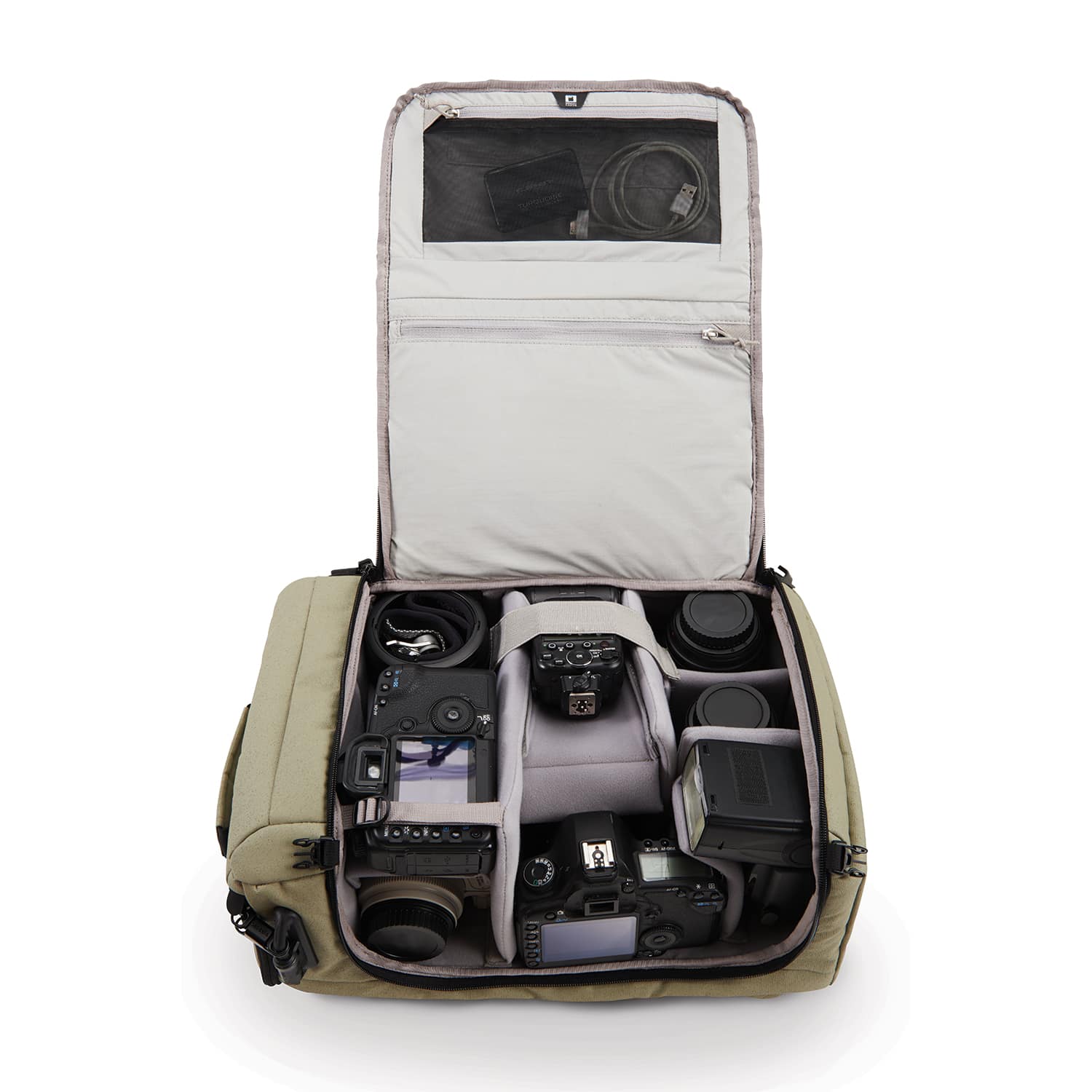 Camsafe Z25 Anti-Theft Camera And 15" Laptop Backpack, Slate Green
