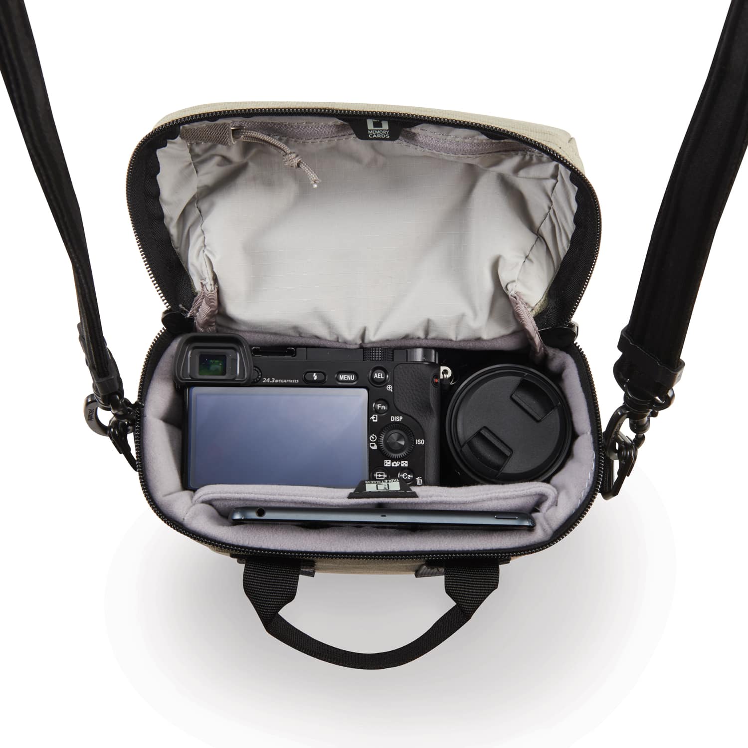 Camsafe Z5 Anti-Theft Camera And Mini Tablet Bag, Slate Green