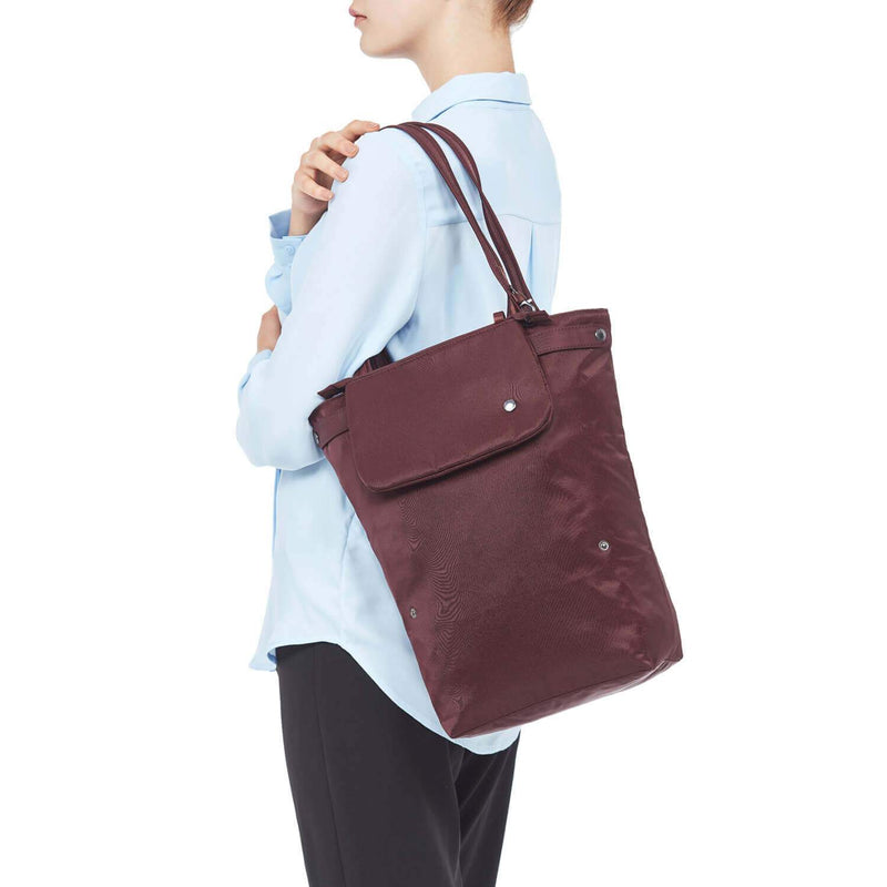 Citysafe CX Anti-Theft Packable Tote, Merlot