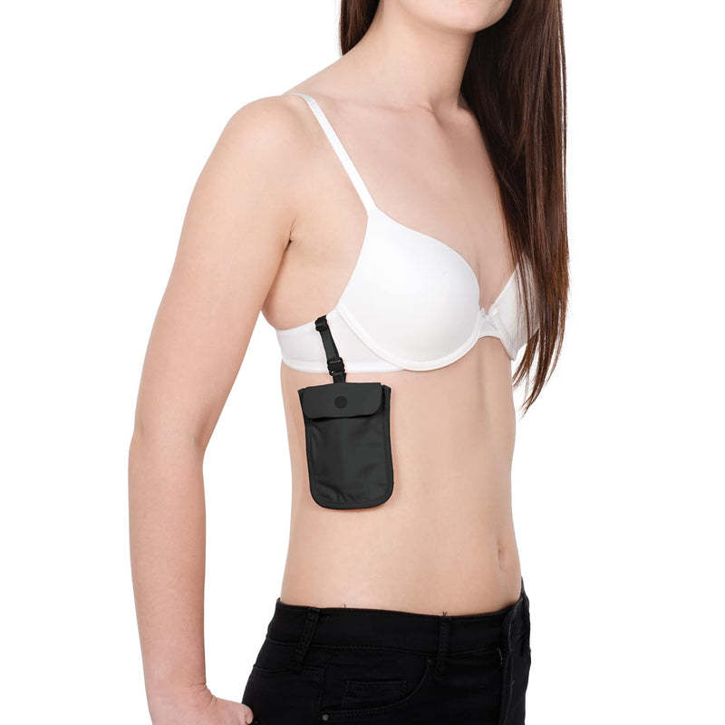 Coversafe S25 Secret Travel Bra Pouch, Black