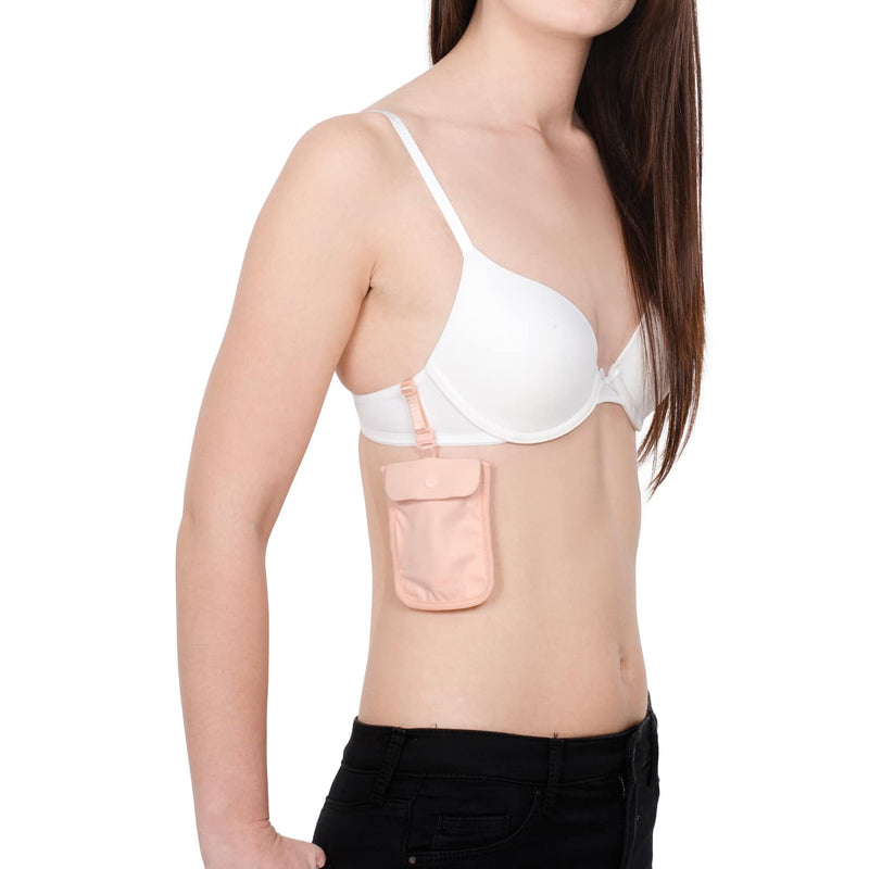 Coversafe S25 Secret Travel Bra Pouch, Orchid Pink
