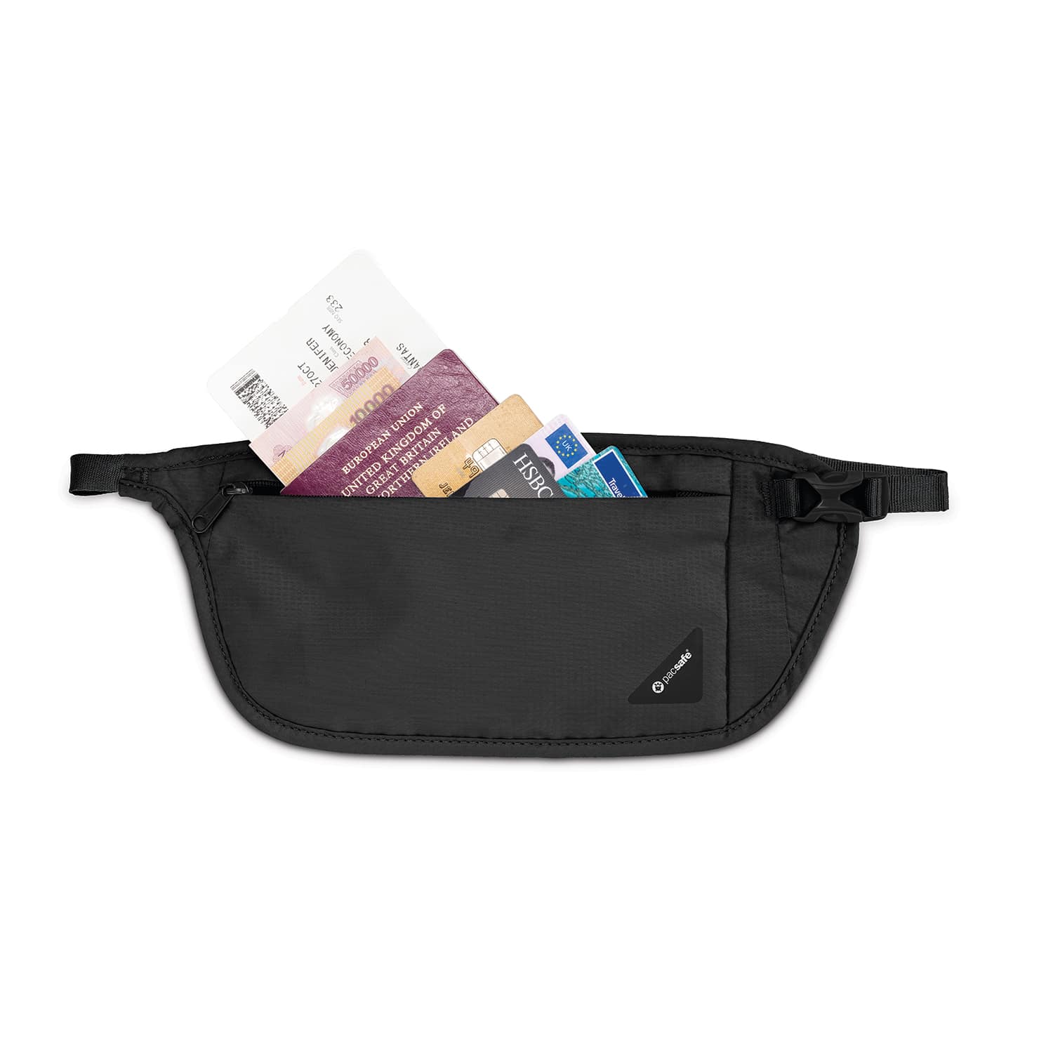 Coversafe V100 RFID Blocking Waist Wallet, Black
