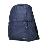 Daysafe Anti-Theft Backpack, Navy Polka Dot
