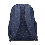 Daysafe Anti-Theft Backpack, Navy Polka Dot