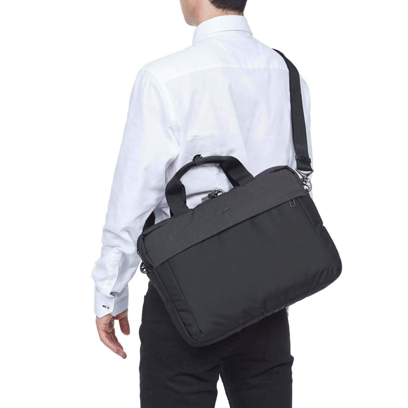 Intasafe X Anti-Theft 15in Laptop Slim Brief, Black