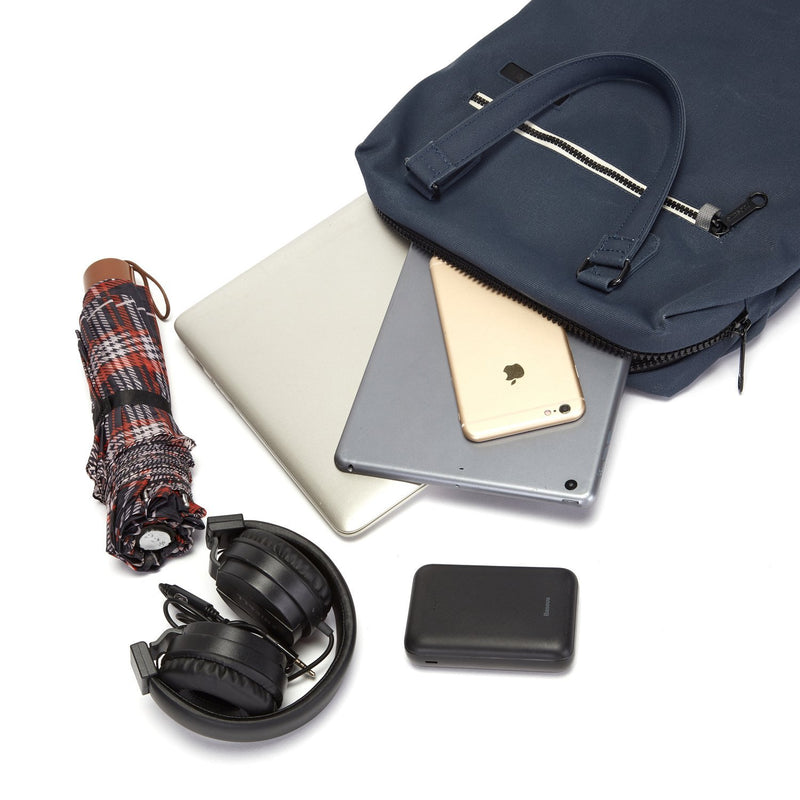 Intasafe Anti-Theft Backpack Tote, Navy