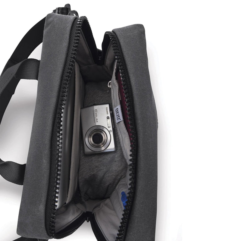 Intasafe Anti-Theft 10" Tablet Crossbody Bag, Charcoal