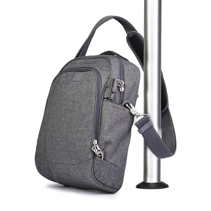 Metrosafe LS250 Anti-Theft Shoulder Bag, Dark Tweed