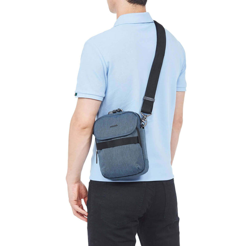 Metrosafe X Anti-Theft Compact Crossbody Dark Denim