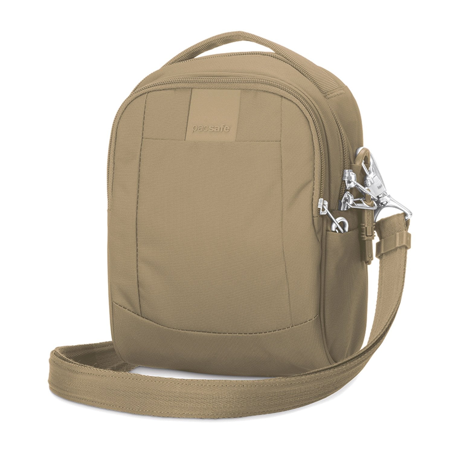 Metrosafe LS100 Anti-Theft Crossbody Bag, Earth Khaki