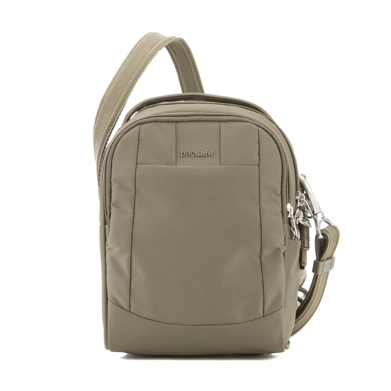 Metrosafe LS100 Anti-Theft Crossbody Bag, Earth Khaki