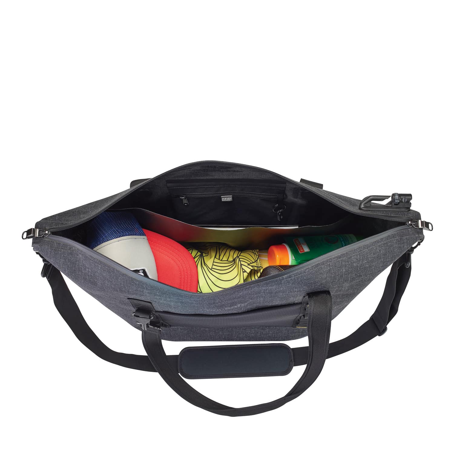 Dry 36L Anti-Theft Splashproof Beach Tote, Charcoal