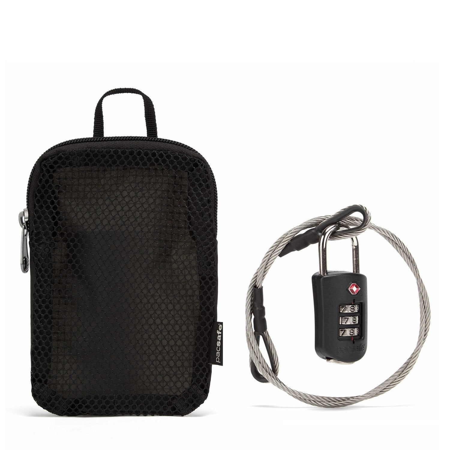 Prosafe 1000 Combination Lock With Steel Cable, Black