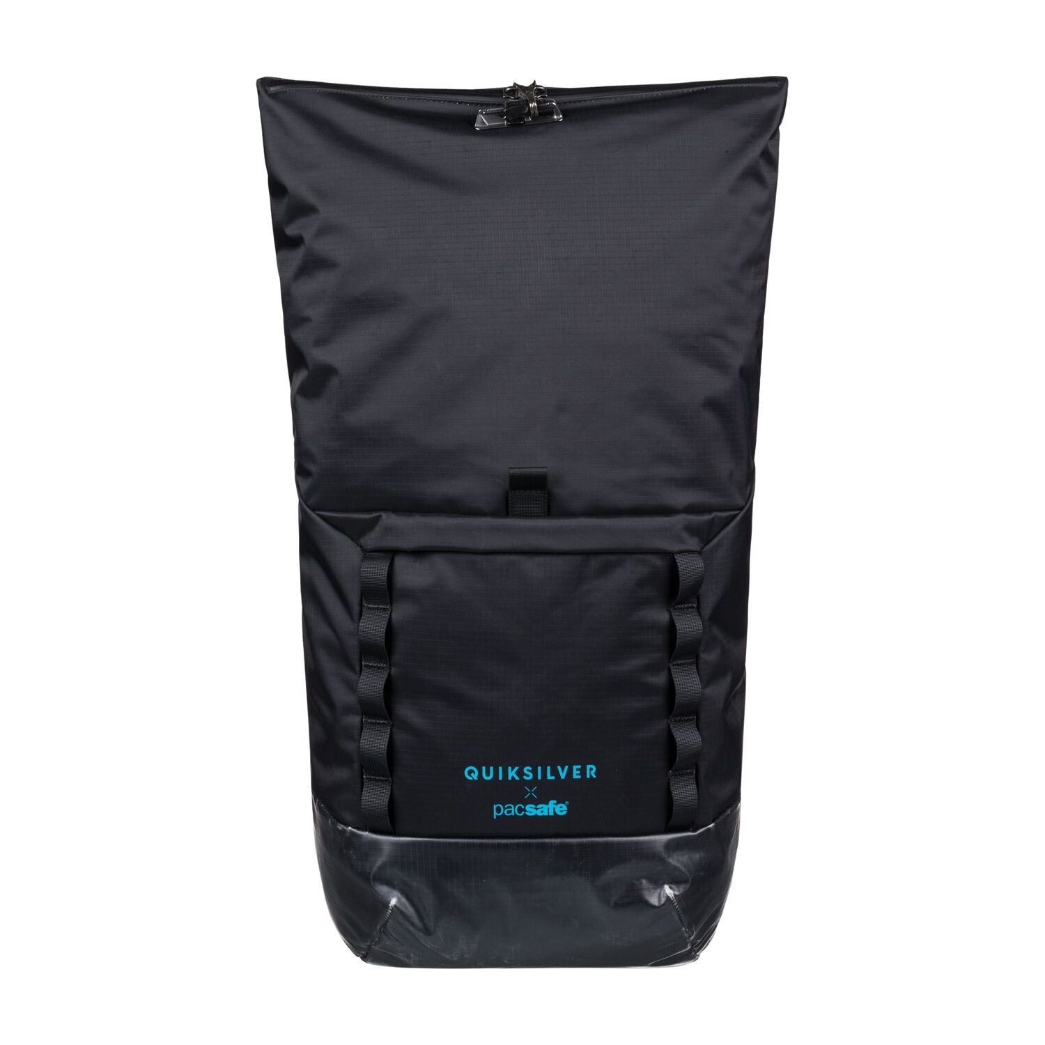 Quiksilver X Pacsafe Dry Lite Rolltop Backpack, Black