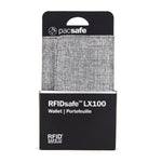 RFIDsafe LX100 RFID Blocking Wallet, Tweed Gray