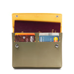 RFIDsafe TEC RFID Blocking Slim Passport Holder, Utility Green
