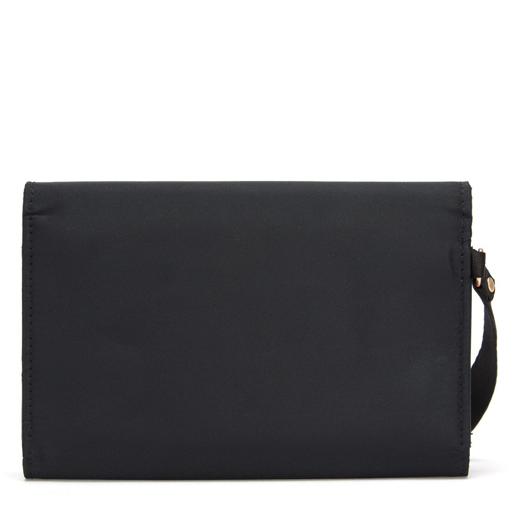 RFIDsafe RFID Blocking Clutch Wallet, Black