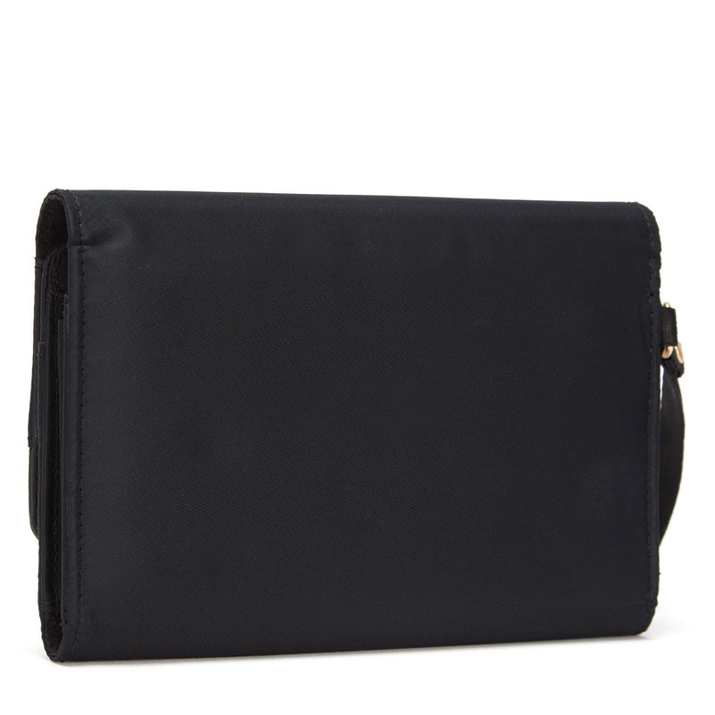 RFIDsafe RFID Blocking Clutch Wallet, Black
