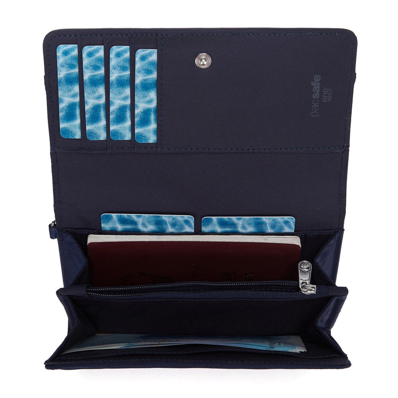 RFIDsafe RFID Blocking Clutch Wallet, Nightfall