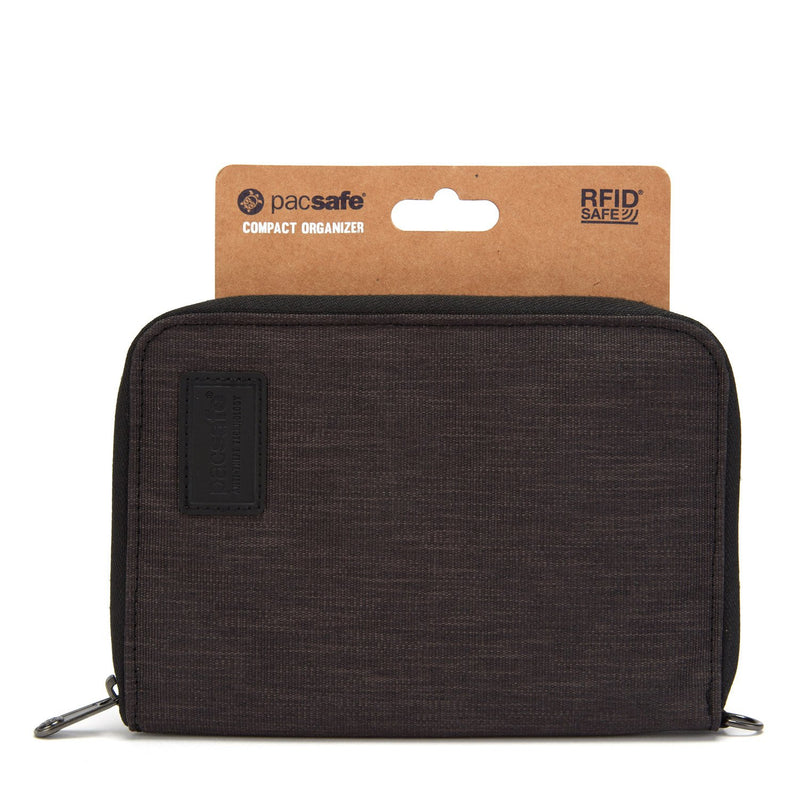 RFIDsafe RFID Blocking Compact Travel Organizer, Carbon