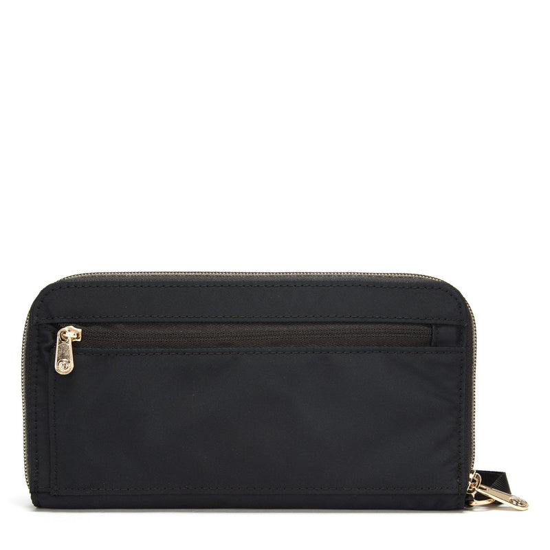 RFIDsafe RFID Blocking Continental Wallet, Black