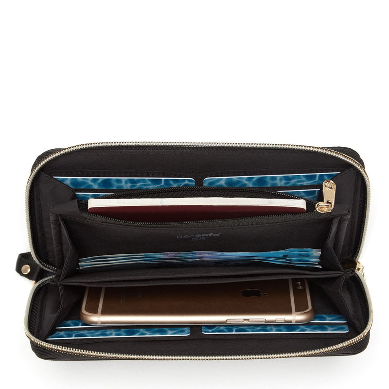 RFIDsafe RFID Blocking Continental Wallet, Black