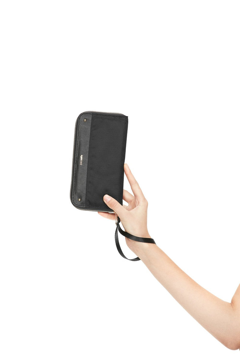 RFIDsafe RFID Blocking Continental Wallet, Black