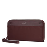 RFIDsafe RFID Blocking Continental Wallet, Merlot