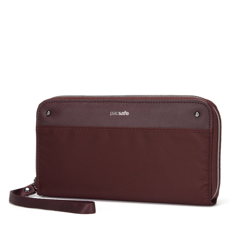RFIDsafe RFID Blocking Continental Wallet, Merlot