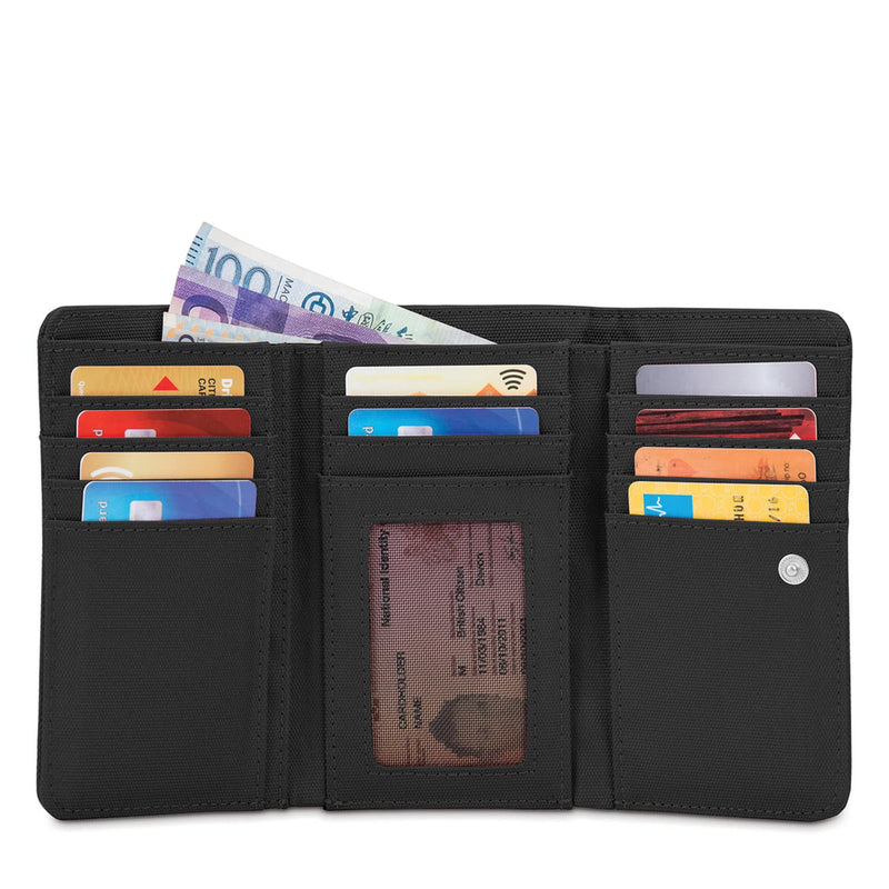 RFIDsafe LX100 RFID Blocking Wallet, Black