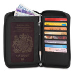 RFIDsafe LX150 RFID Blocking Passport Wallet, Black
