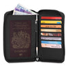 RFIDsafe LX150 RFID Blocking Passport Wallet, Black