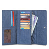 RFIDsafe LX200 RFID Blocking Clutch Wallet, Denim