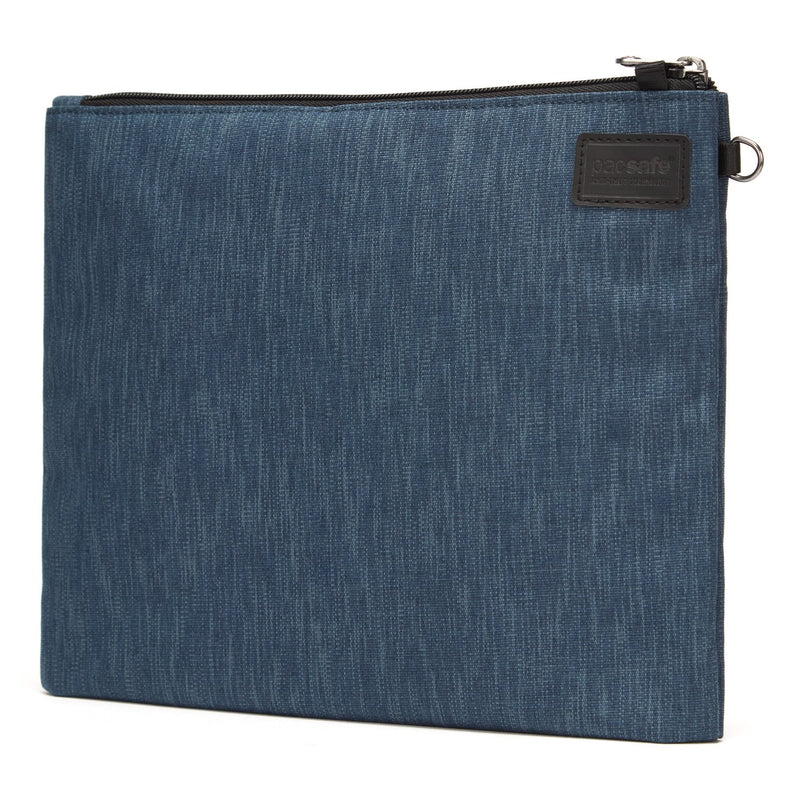 RFIDsafe RFID Blocking Large Travel Pouch, Dark Denim