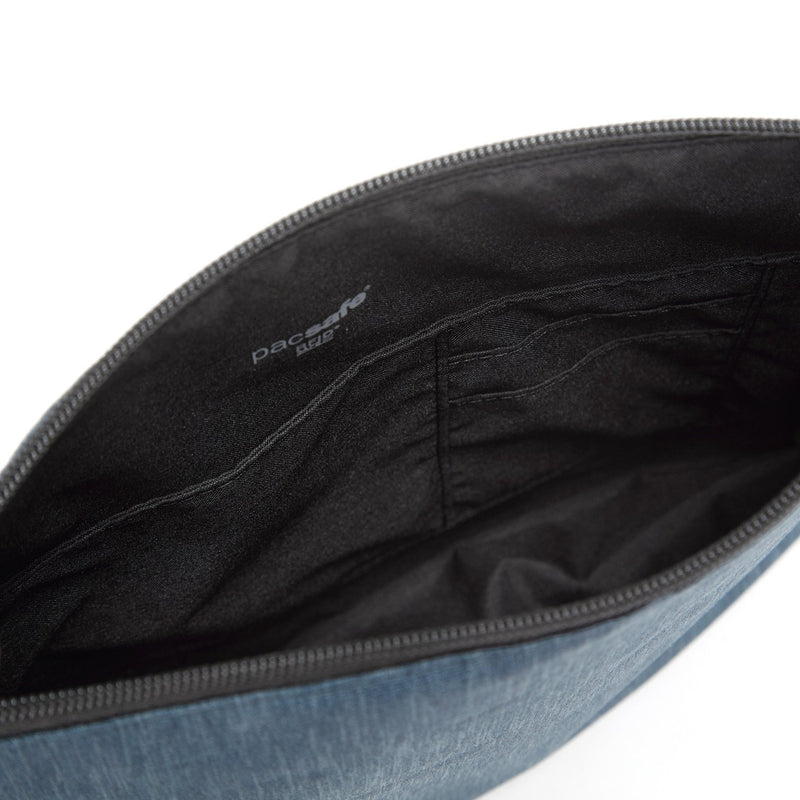 RFIDsafe RFID Blocking Large Travel Pouch, Dark Denim