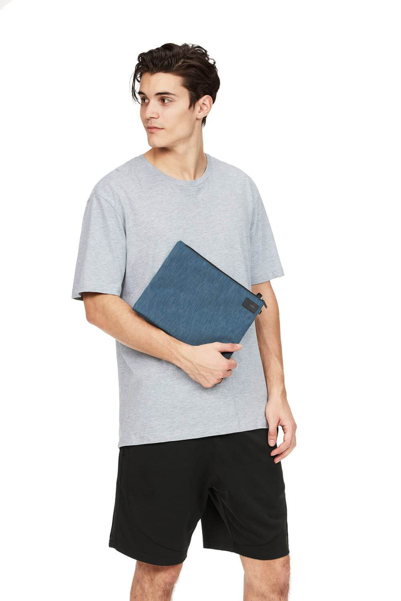 RFIDSafe Large Travel Pouch Dark Denim