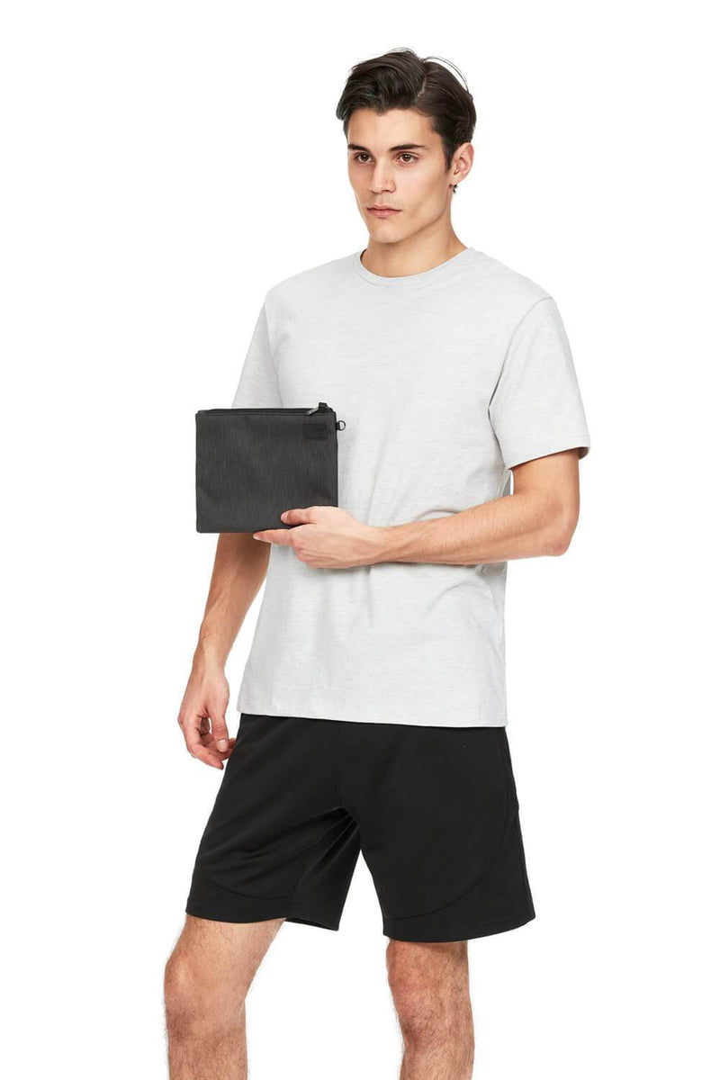 RFIDSafe Anti-Theft Small Travel Pouch, Carbon