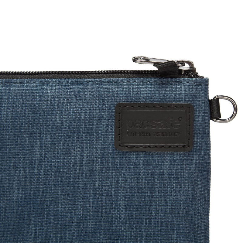 RFIDsafe RFID Blocking Small Travel Pouch, Dark Denim