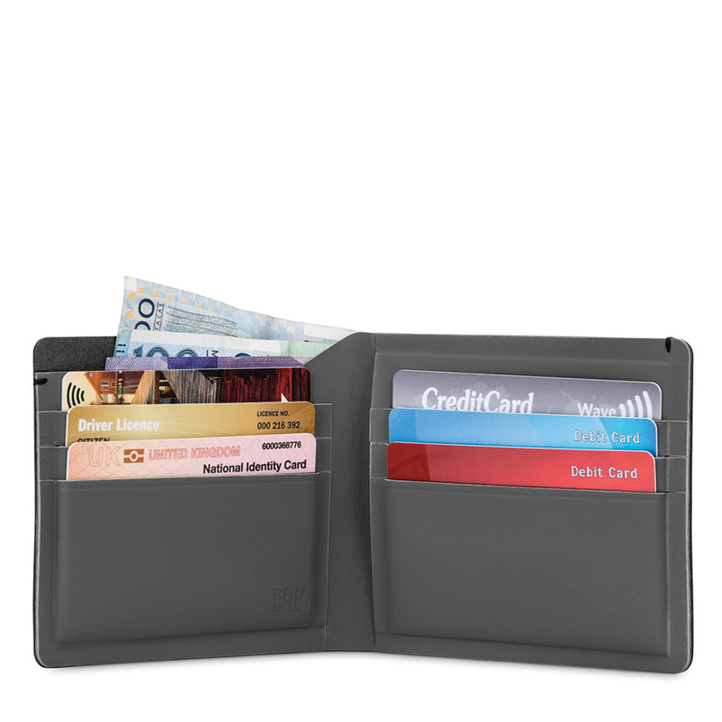 RFIDsafe TEC RFID Blocking Transit Bifold Wallet, Black