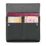 RFIDsafe TEC RFID Blocking Slim Passport Holder, Black